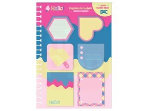 Folha de Bloco de Notas P/ Caderno Smart 6 Blocos Hello Dac