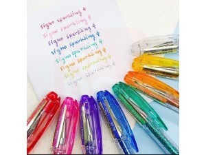 Caneta Signo Glitter Gel Spakling Vermelha